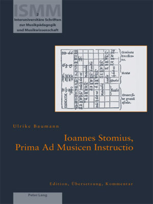 cover image of Ioannes Stomius, Prima Ad Musicen Instructio